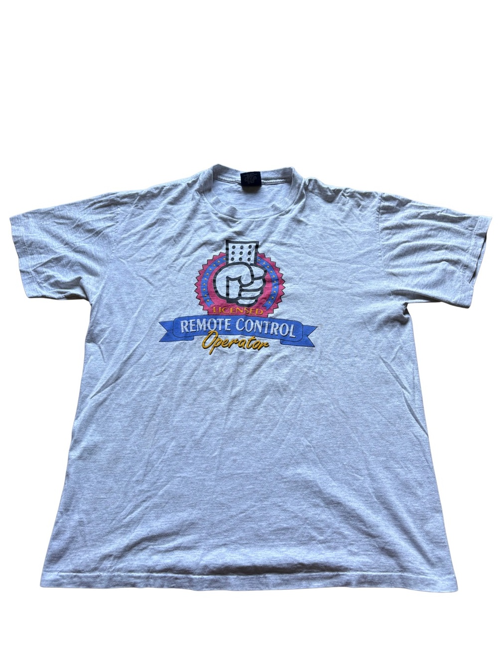 Licensed Remote Control Operator Graphic Tee - Gray